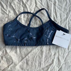 Beyond Yoga Women's sports bra - Navy Small